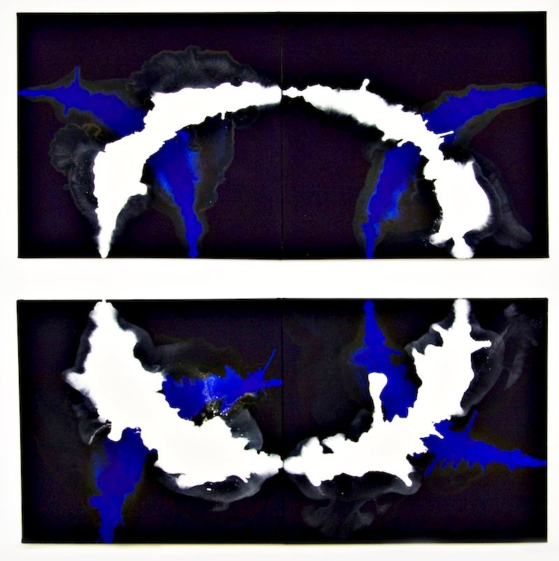 Cycle Painting MNWX, 2008, 4 Teile, je 100x100cm, Eitempera/Lw. - 4 parts, 100x100cm each, Eggtempera/canvas